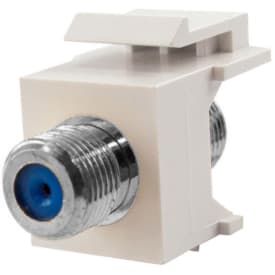 F-Connector 3Ghz 75 Ohm Keystone hvid