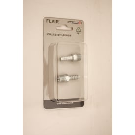Flair slangekobling 6 mm med 1/4" utvendig gjenge