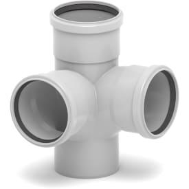 RAUSILENTO Hj.Grenrør Dn 110/110/110/87°