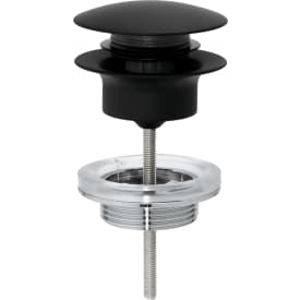 Grohe bunnventil, push-open, sort