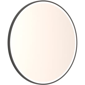 Dansani Mido+ Shine spegel med belysning, dimbar, Ø75 cm, svart