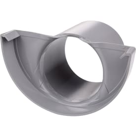 Plastmo endebunn 10" med Ø75mm tut, grå