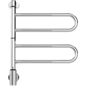 Pax Flex U handdukstork, el, 45,4x54,9 cm, rostfritt stål