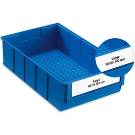 Etiket bred version for lagerkasse bredde = 183mm (60stk)