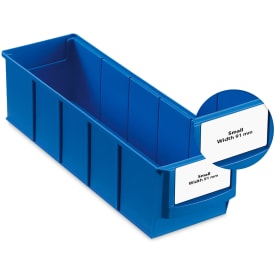 Etiket smal version for lagerkasse bredde = 91mm (120stk)