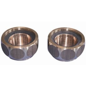 Kriss pumpeunionssæt 2"x1 1/4", brugsvandspumper, messing