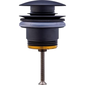 Duravit bundventil, push-open, mat sort