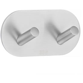 Beslagsboden håndklædekrog, børstet rustfrit stål