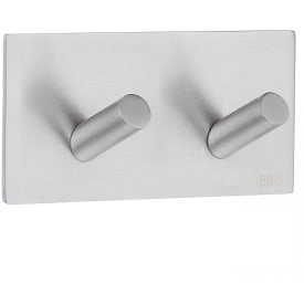 Beslagsboden håndklædekrog, børstet rustfrit stål