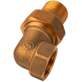 Radiatorforskruning, vinkelløbende, 1/2"