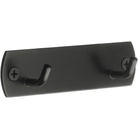 Beslagsboden håndkleknagg, sort