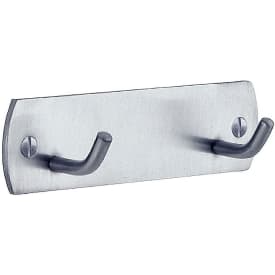 Beslagsboden håndklædekrog, børstet krom