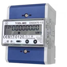 KWH-mätare 3-fas LCD 5(80)A 4M MID S0 gränssnitt RS485, TCIDL-MID