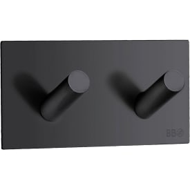 Beslagsboden håndklædekrog, mat sort