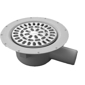 Purus Freja afløbsskål, til vinylgulv, Ø50 mm, rustfrit stål