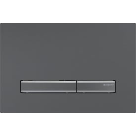 Geberit Sigma 50 Square betjeningsplate, børstet sort krom/sort krom