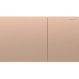 Geberit Sigma 70 Square spolplatta, borstad rödguld