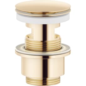 Mora bundventil, push-open, poleret messing