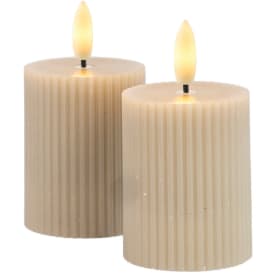 Sirius Smilla LED bloklys, genopladelig, grå