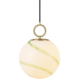 Halo Design Stockholm pendellampe, grønn, Ø25 cm