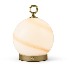Halo Design Stockholm uppladdningsbar bordslampa, brun