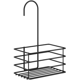 Beslagsboden brusehylde, sort