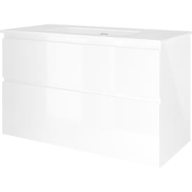 Sanibell Proline møbelpakke, 101x46 cm, hvit høyglans