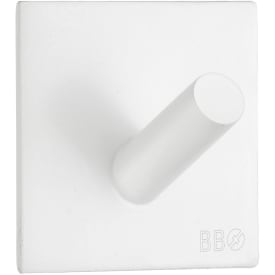 Beslagsboden håndklædekrog, mat hvid