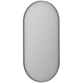 Sanibell Ink SP21 spegel med belysning, dimbar, imfri, borstat rostfritt stål, 50x100 cm