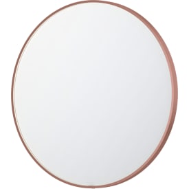 Sanibell Ink SP24 spejl med lys, dæmpbar, dugfri, børstet kobber, Ø100 cm
