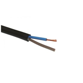 50 meter Gummikabel H07RN-F 2x1,5 mm² R50, sort