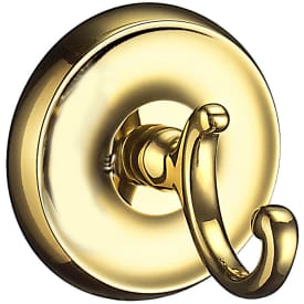 6 stk Smedbo Villa håndklædekrog, poleret messing