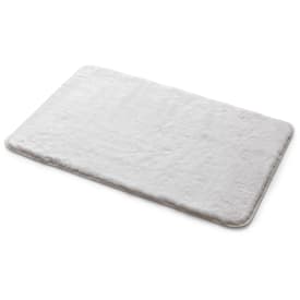 Hefe Fuzzy badrumsmatta, 50x80 cm, vit