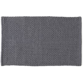 Hefe Knot badrumsmatta, 50x80 cm, grå