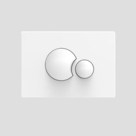 Laufen Lis betjeningsplade, rund, hvid