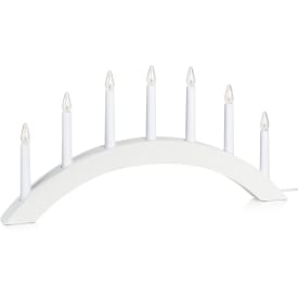 Markslöjd Atle julelysestage, 7 lys, hvid