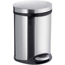 Smedbo Outline Lite toiletspand, 6 liter, børstet rustfrit stål