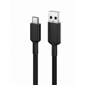Alogic Elements PRO USB-A till USB-C laddarkabel 3A 1M, svart