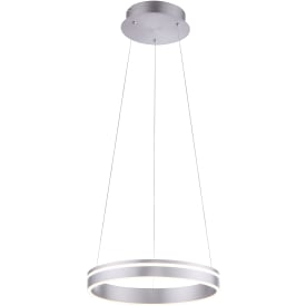 Paul Neuhaus Q-Vito lysekrone, aluminium, Ø40 cm