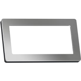 LK Fuga Pure 66 glasramme, 1x2 modul, stål