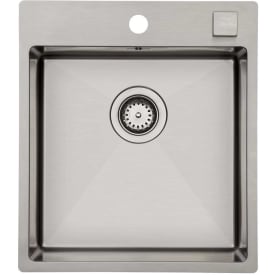 Lavabo Kubus 441 Soft diskbänk, 44x50 cm, rostfritt stål