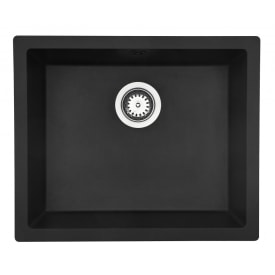Jupiter 600 køkkenvask, 55x46 cm, sort
