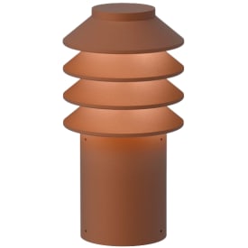 Louis Poulsen Bysted Garden pullert, 2700K, base, corten, lav