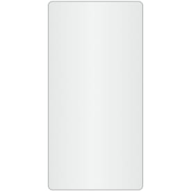 Loevschall Refine Square spejl, 45x90 cm, børstet aluminium