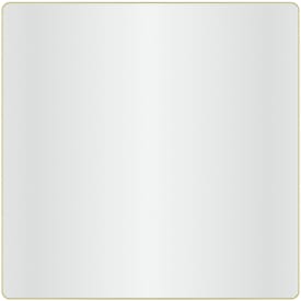 Loevschall Refine Square spegel, 80x80 cm, borstad mässing