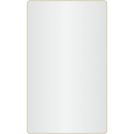 Loevschall Refine Square spejl, 60x100 cm, børstet messing