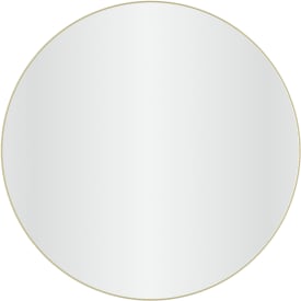 Loevschall Refine Round spejl, Ø80 cm, børstet messing