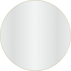 Loevschall Refine Round spejl, Ø100 cm, børstet messing