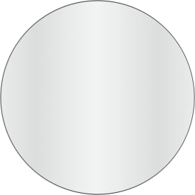 Loevschall Refine Round spejl, Ø100 cm, sort