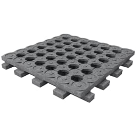 hanit mudderarmering 500 x 500 x 53 mm, grå genbrugsplast